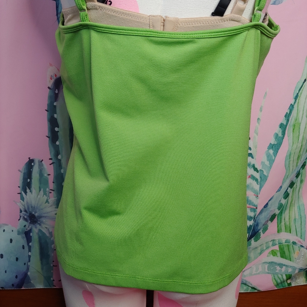 Lane Bryant | Green Solid Basic Cami Camisoley2k … - image 3